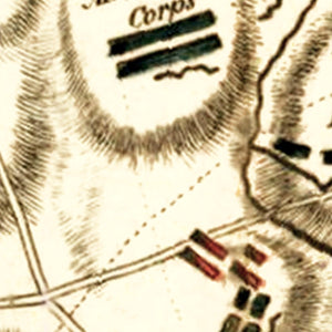 Vintage White Plains Battle Map 1796