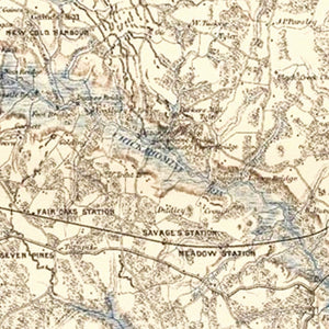 Vintage Richmond, VA Map 1874