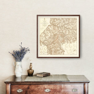 Vintage Map of Military Operations in Atlanta 1875