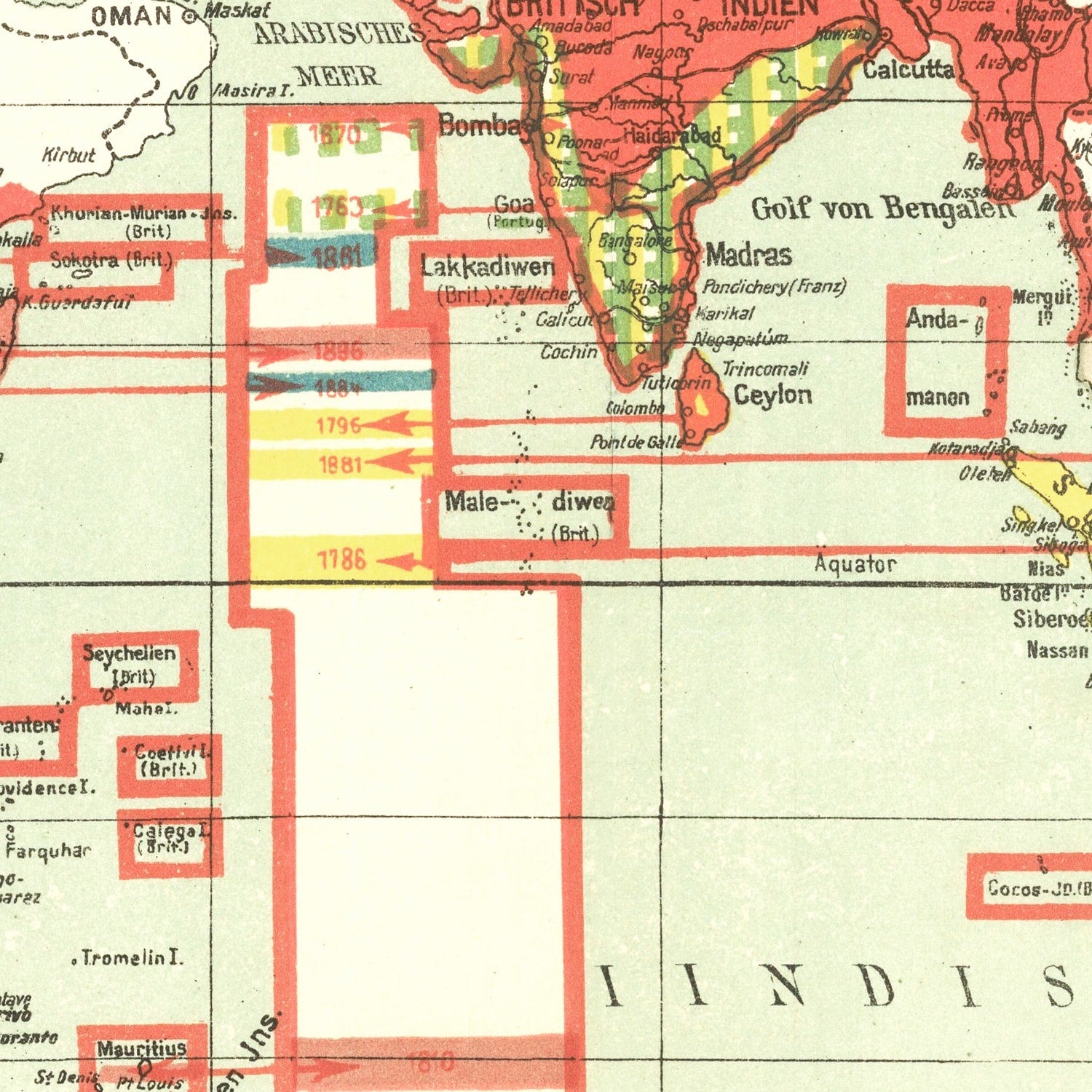 Vintage World War I Map of England 1914