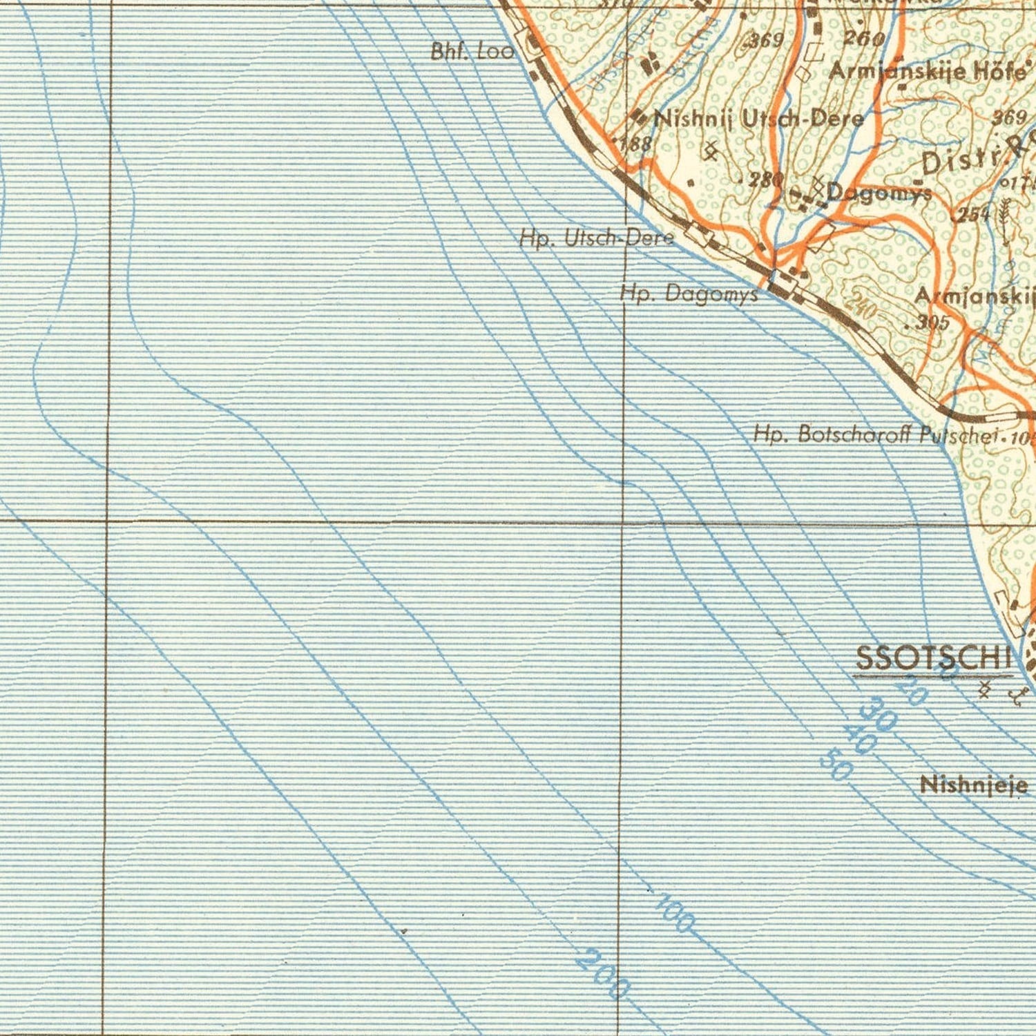 Vintage Soviet Union World War II Map 1942
