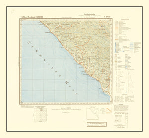 Vintage Soviet Union World War II Map 1942