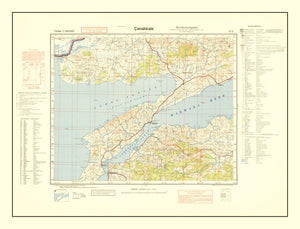 Vintage Turkey World War II Map 1942
