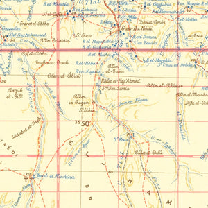 Vintage North Africa World War II Map 1942