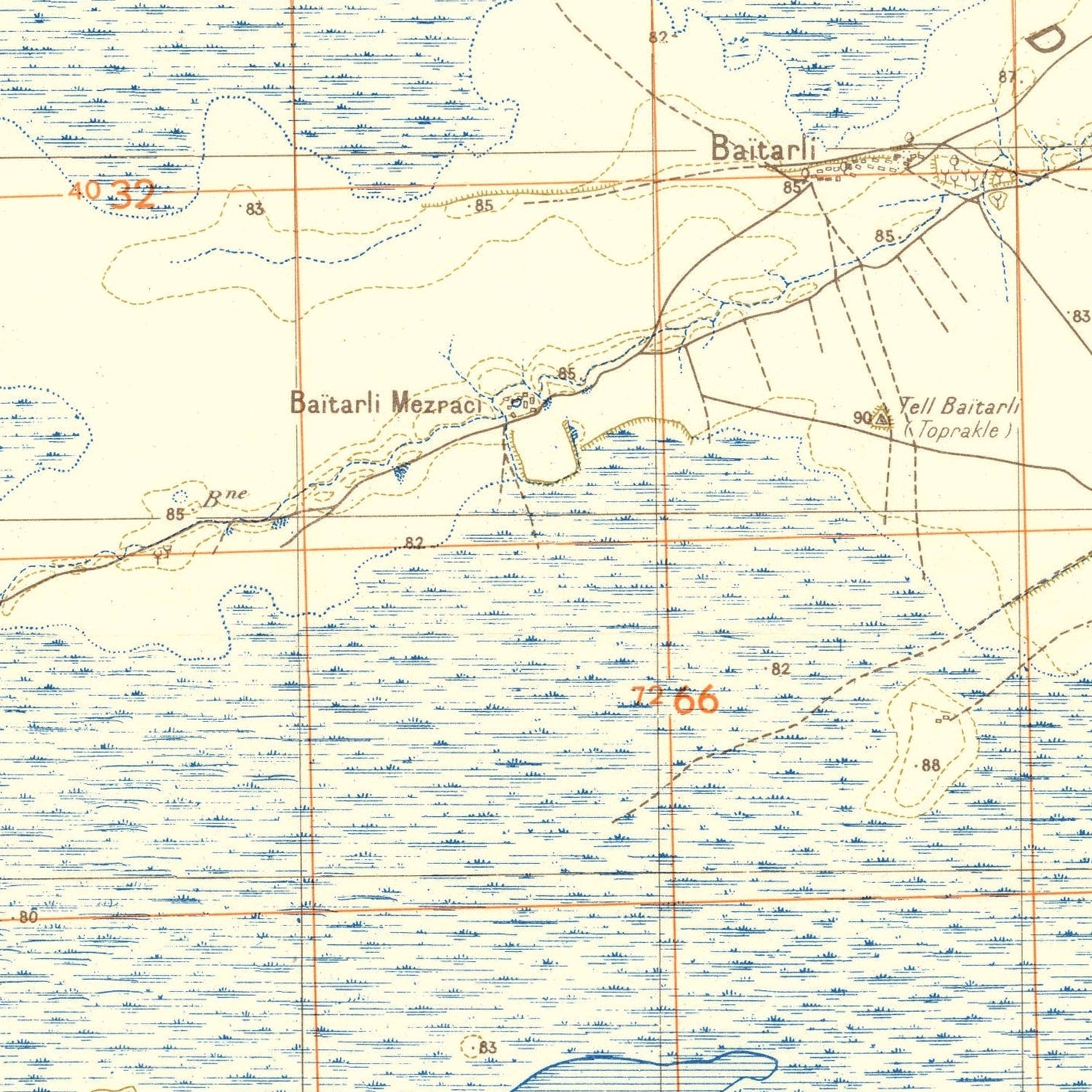 Vintage Middle East World War II Map 1942