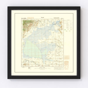 Vintage Middle East World War II Map 1942