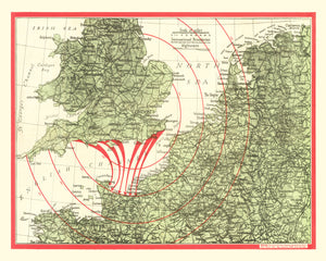 Vintage D-Day Invasion Map 1944