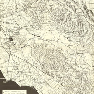 Vintage Italian Campaign World War II Map 1944