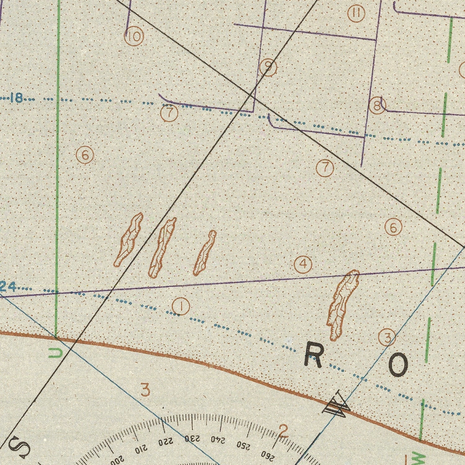 Vintage Utah Beach D-Day Map 1944