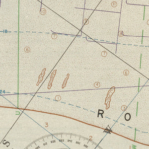 Vintage Utah Beach D-Day Map 1944