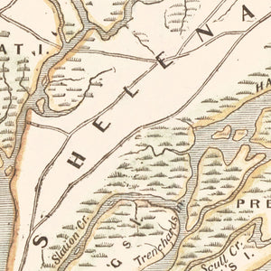 Vintage Port Royal Map 1861
