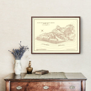 Vintage Hilton Head Island Map 1861