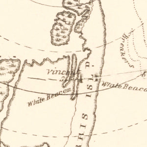 Vintage Charleston Harbor Map 1865