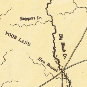 Vintage Map of Chesterfield County, South Carolina 1873