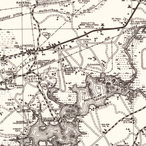 Vintage Map of Charleston County, South Carolina 1938