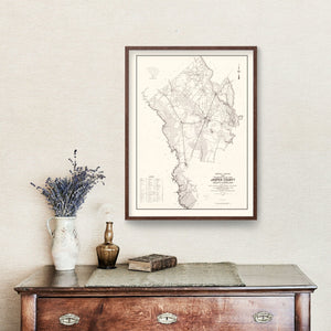 Vintage Map of Jasper County, South Carolina 1938
