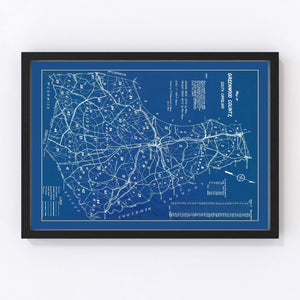 Vintage Map of Greenwood County, South Carolina 1929