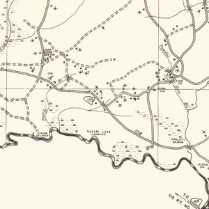 Vintage Map of Dorchester County, South Carolina 1939