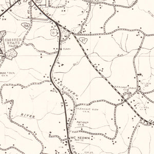 Vintage Map of Chester County, South Carolina 1938
