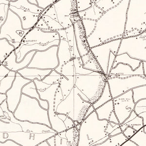 Vintage Map of Chesterfield County, South Carolina 1938