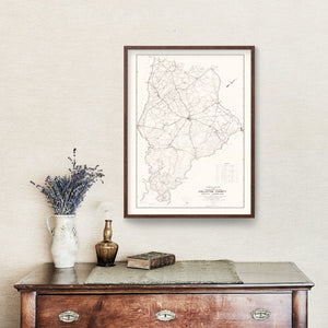 Vintage Map of Colleton County, South Carolina 1938