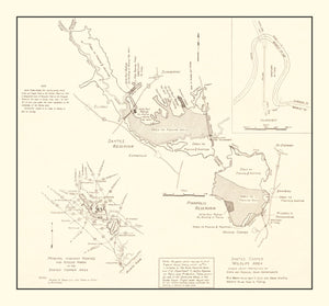Vintage Santee Cooper Wildlife Area Map 1943