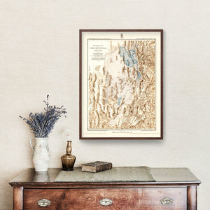 Vintage Lake Bonneville Map 1877