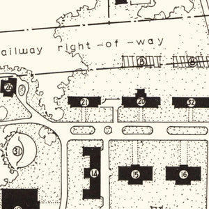 Vintage East Tennessee State University Map 1935
