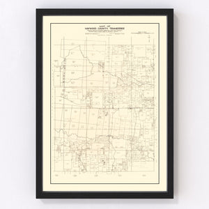 Vintage Map of Haywood County, Tennessee 1927