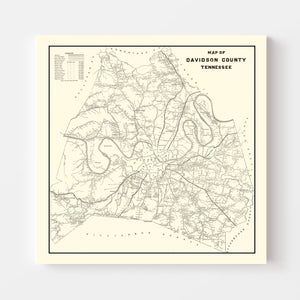 Vintage Cherokee National Forest Map 1939