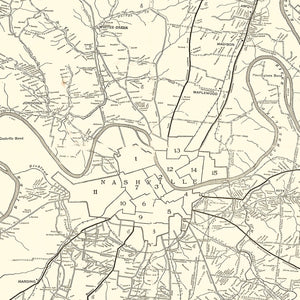 Vintage Cherokee National Forest Map 1939