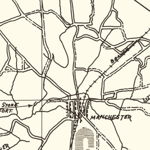 Vintage Map of Coffee County, Tennessee 1938