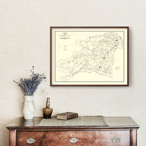 Vintage Map of Lauderdale County, Tennessee 1935