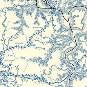 Vintage Map of Dekalb County, Tennessee 1952