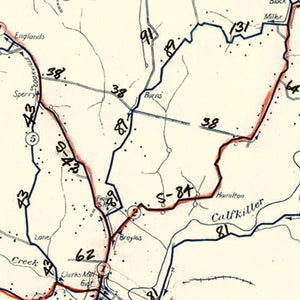 Vintage Map of White County, Tennessee 1936