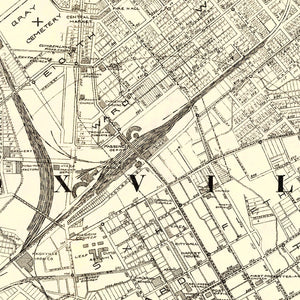 Vintage Map of Knoxville, Tennessee 1895