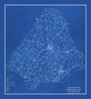 Vintage Map of McMinn County, Tennessee 1924