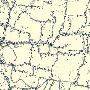 Vintage Map of Maury County, Tennessee 1951
