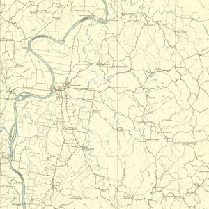 Vintage Map of Franklin County, Missouri 1904