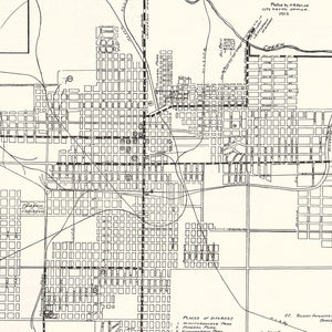 Vintage Map of Joplin, Missouri 1923