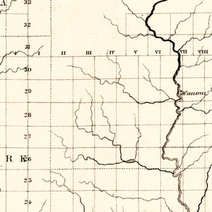 Vintage Map of Wisconsin 1855