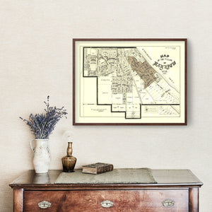 Vintage Map of Bay View, Wisconsin 1919