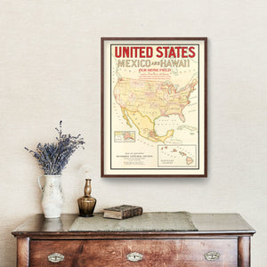 Vintage Missions of the Methodist Episcopal Church Map 1898