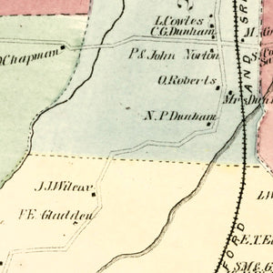 Vintage Map of Berlin, Connecticut 1869