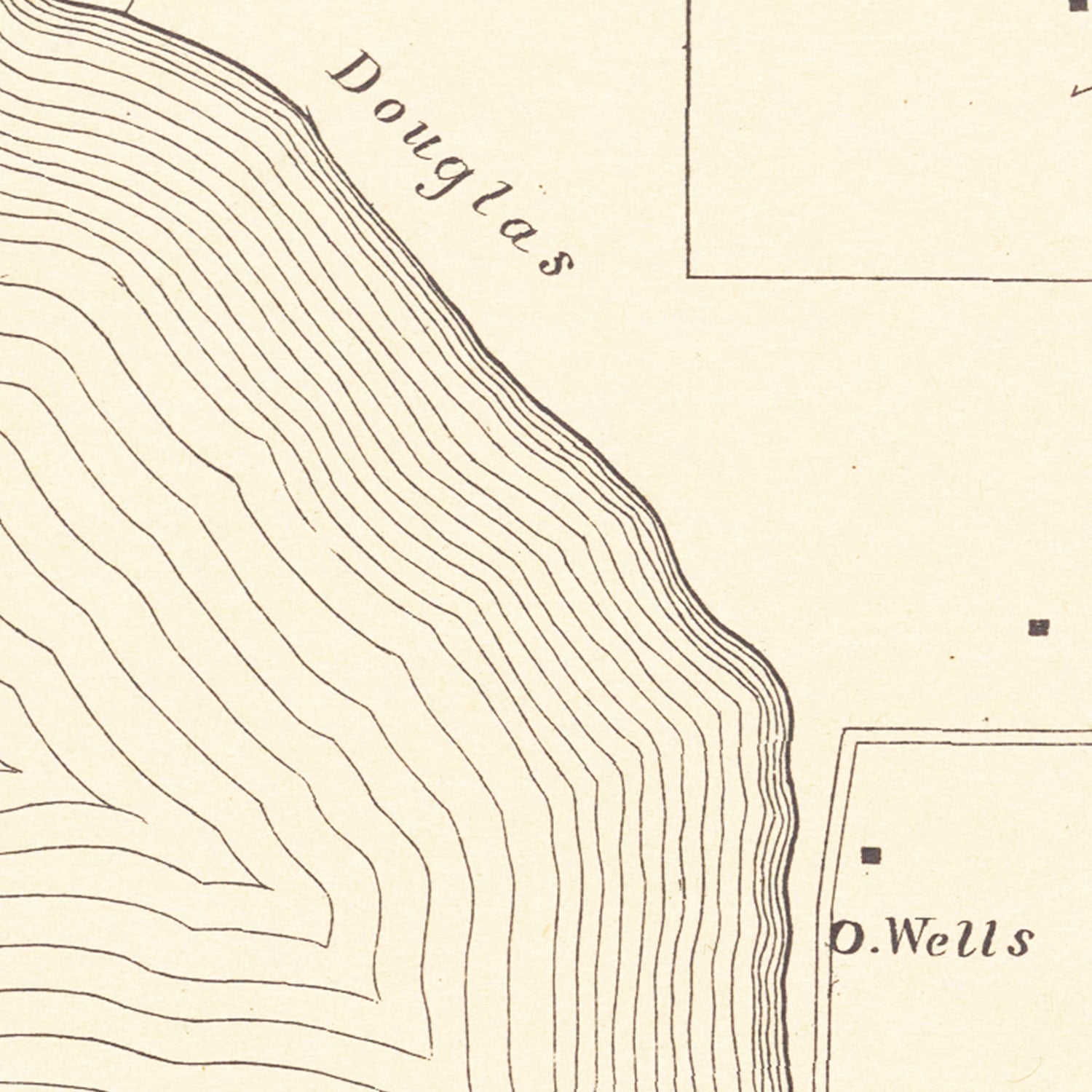 Vintage Map of Town of Tolland, Connecticut 1869