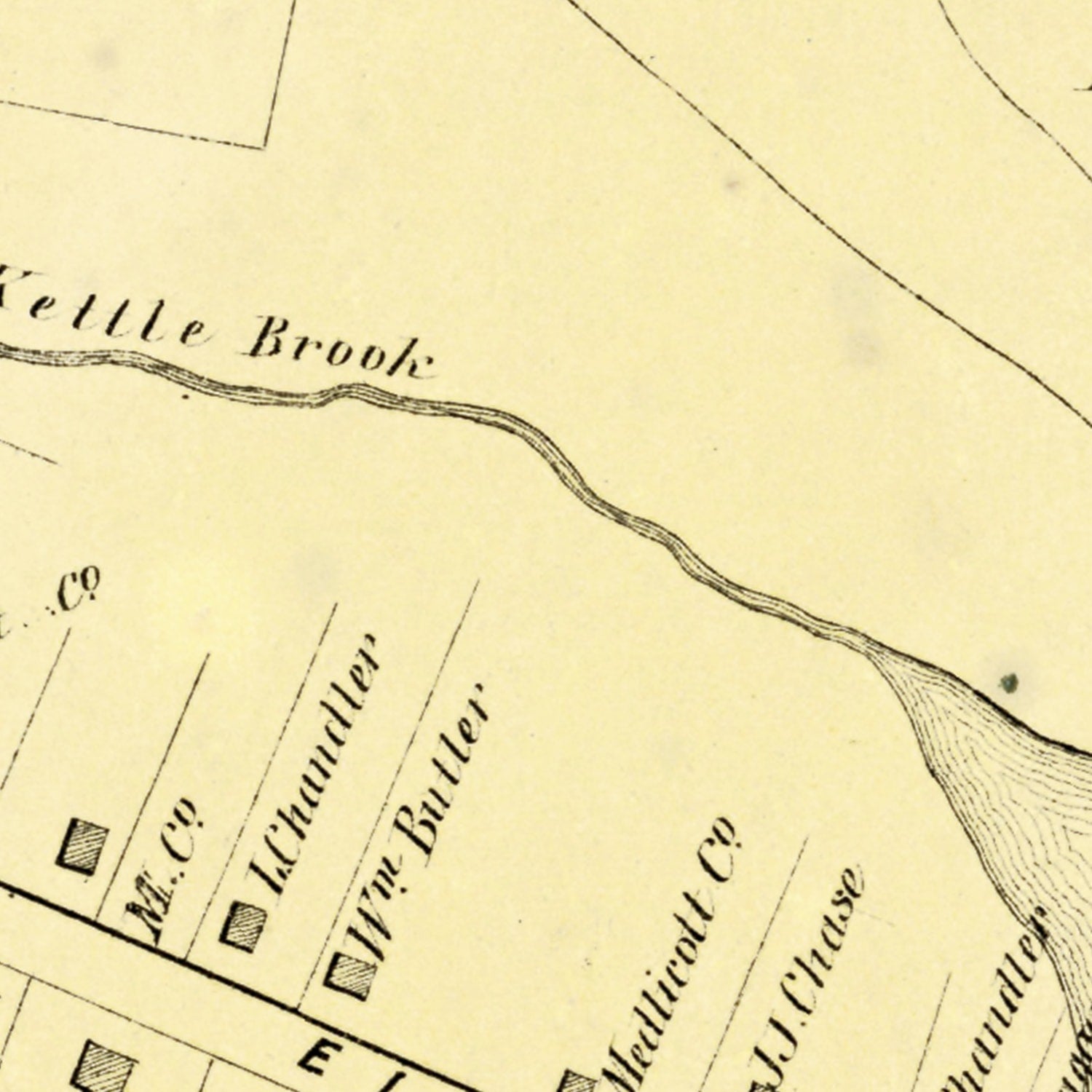 Vintage Map of Windsor Locks, Connecticut 1869