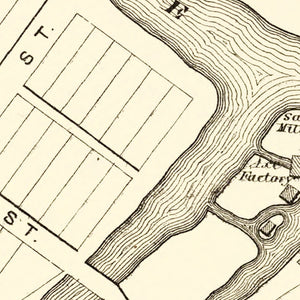 Vintage Map of Milesburg, Pennsylvania 1874