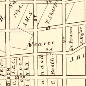 Vintage Map of North Chester, Pennsylvania 1875