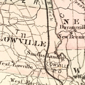 Vintage Map of Lewis County, New York 1875