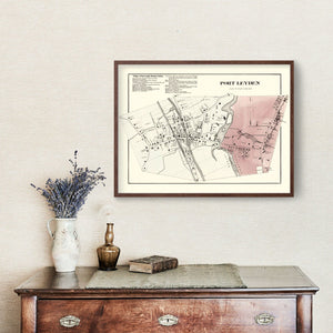 Vintage Map of Port Leyden Township, Lewis County, New York 1875